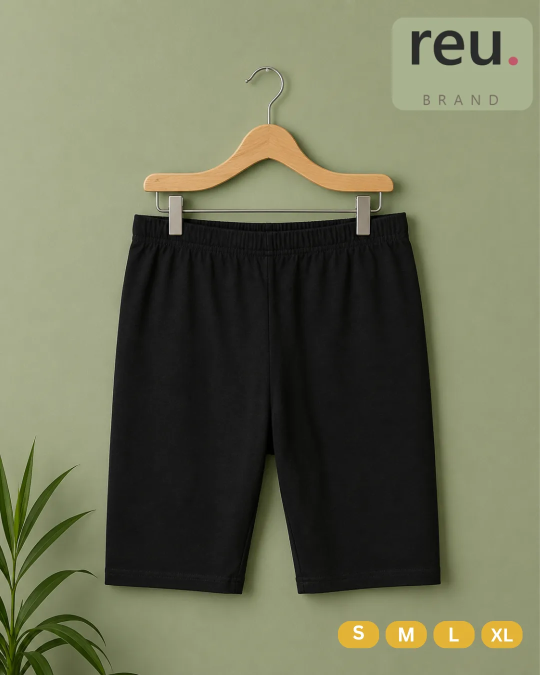 S(23) Frenchy tie waist ribbed shorts — REU Brand