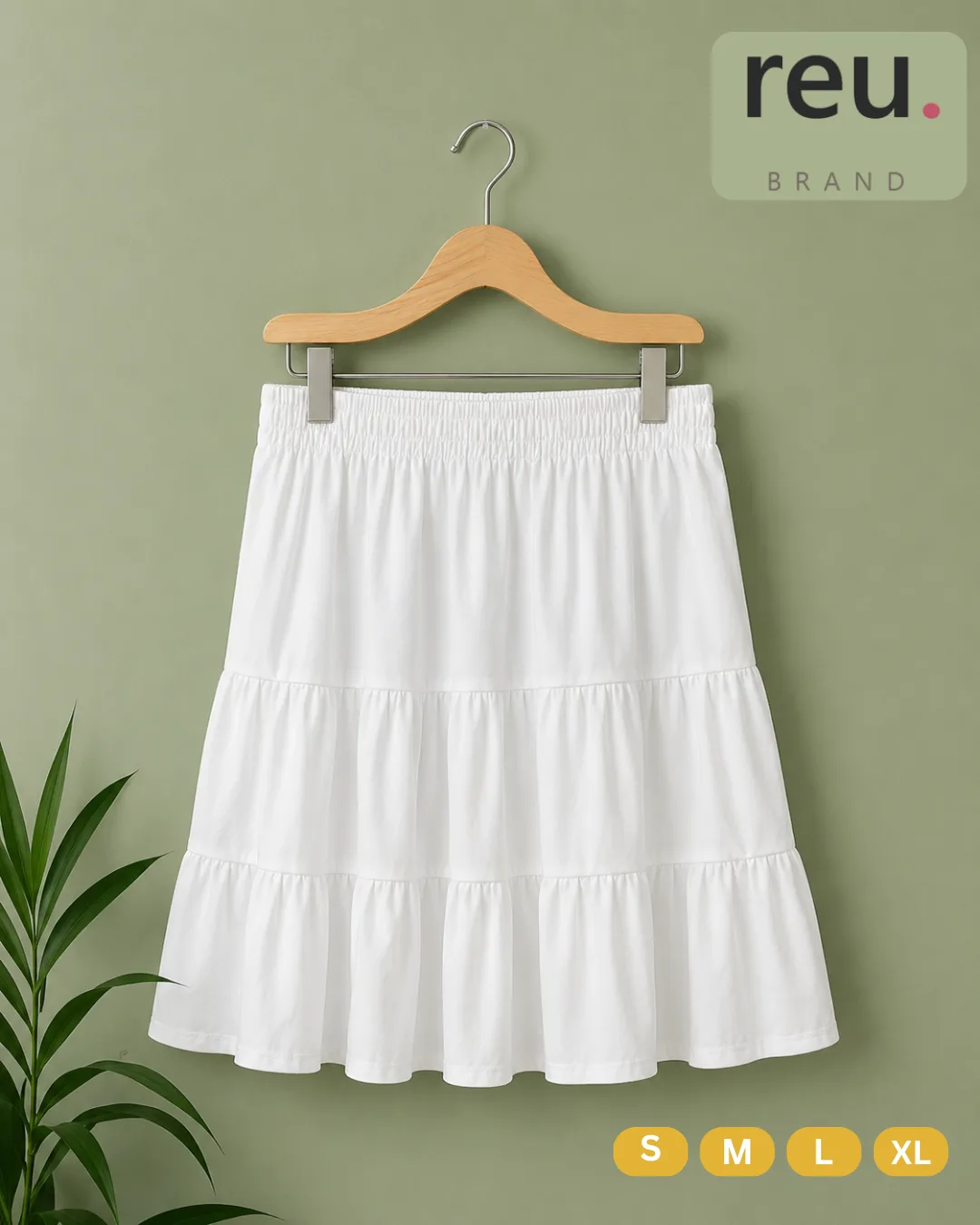 S(24) Women elastic waist skirt — REU Brand
